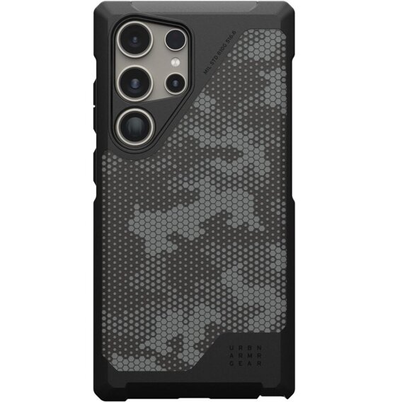 Urban Armor Gear Obal na mobil pre Samsung Galaxy S24 Ultra, Metropolis LT MagSafe Camo, sivé