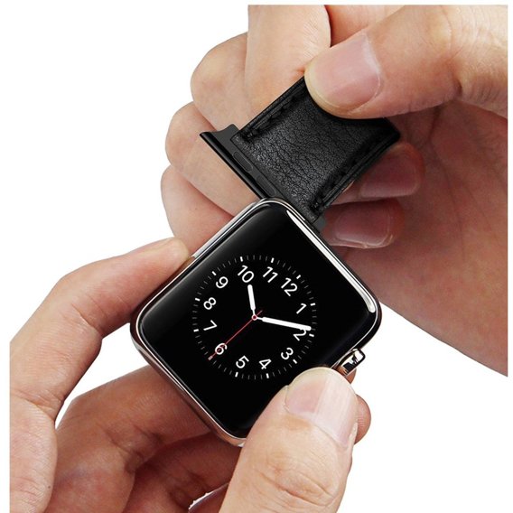 Zapięcie ze stali nierdzewnej do zegarka Apple Watch 1/2/3/4/5/6/7/SE 38/40/41mm, Black