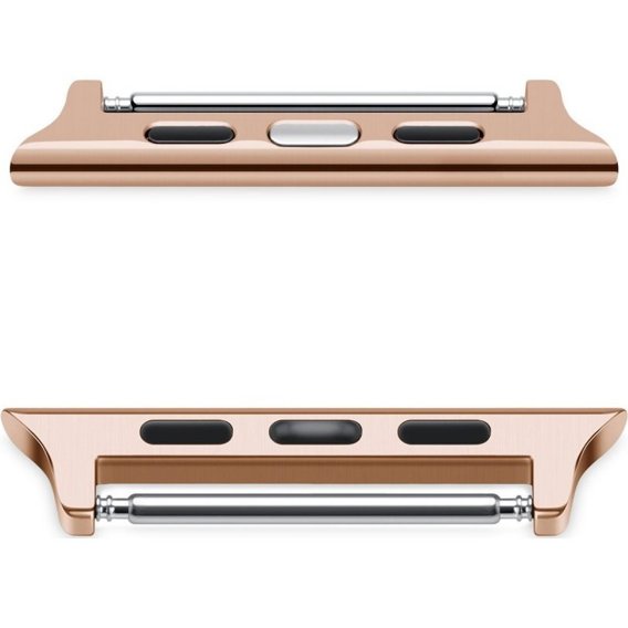 Zapięcie ze stali nierdzewnej do zegarka Apple Watch 1/2/3/4/5/6/7/SE 38/40/41mm, Rose Gold