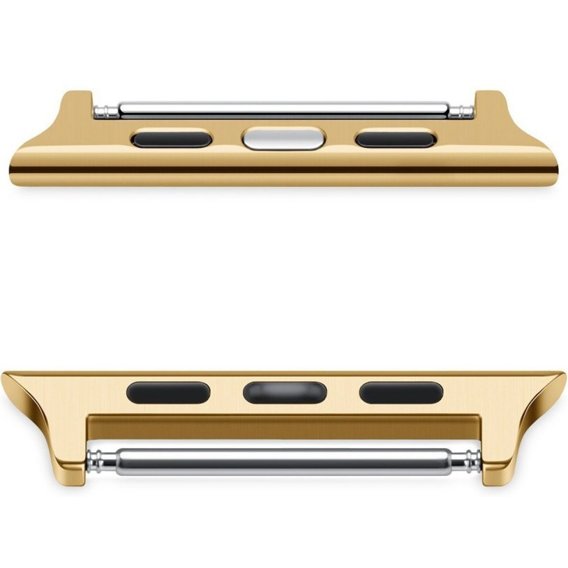 Zapięcie ze stali nierdzewnej do zegarka Apple Watch 1/2/3/4/5/6/7/SE 42/44/45mm, Gold