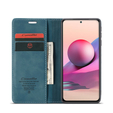 CASEME puzdro pre Xiaomi Redmi Note 10 / 10S, Leather Wallet Case, zelený