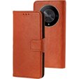 Flipové puzdro pre Honor Magic 6 Lite 5G, Split Leather, oranžové