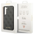 GUESS Obal na mobil pre Samsung Galaxy S24, 4G Charms Collection Hardcase, sivé