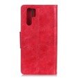 Klapkové puzdro pre Huawei P30 Pro, Split Leather Wallet, červené