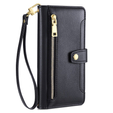 Klapkové puzdro pre OnePlus 12 5G, Wallet Zipper Pocket, čierne