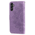 Klapkové puzdro pre Samsung Galaxy A14 4G/5G, Mandala Flower, fialové