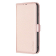 Klapkové puzdro pre Samsung Galaxy A15, BINFEN Wallet, ružové rose gold + 9H sklo