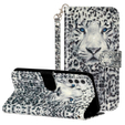 Klapkové puzdro pre Samsung Galaxy A35 5G, Wallet, Leopard