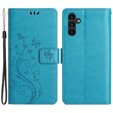 Klapkové puzdro pre Samsung Galaxy A55 5G, Wallet, Butterfly, fialové