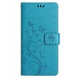 Klapkové puzdro pre Samsung Galaxy A55 5G, Wallet, Butterfly, fialové