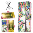 Klapkové puzdro pre Xiaomi Redmi 13C / Poco C65, Wallet, tree of life, biele