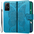 Klapkové puzdro pre Xiaomi Redmi Note 12S, Butterfly, modré