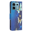 Klapkové puzdro pre Xiaomi Redmi Note 13 Pro 5G, Wallet, Butterflies modré