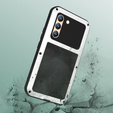 Love Mei Obal na mobil pre Samsung Galaxy S22, armored with glass, biele