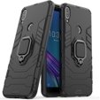 Obal na mobil pre Asus ZenFone Max Pro M1 ZB602KL, Kickstand Ring, čierne