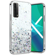 Obal na mobil pre Huawei P Smart 2021/Y7A, Glittery, priehľadné