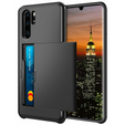 Obal na mobil pre Huawei P30 Pro, Sliding Card Holder, čierne