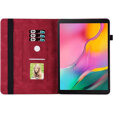 Obal na mobil pre Lenovo Tab M9, Wallet Pen Slot, butterflies, hnedé