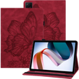 Obal na mobil pre Lenovo Tab M9, Wallet Pen Slot, butterflies, hnedé