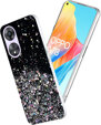 Obal na mobil pre Oppo A78 5G, Glittery, čierne