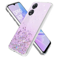 Obal na mobil pre Oppo A78 5G, Glittery, fialové