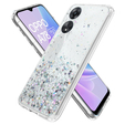 Obal na mobil pre Oppo A78 5G, Glittery, priehľadné