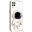 Obal na mobil pre Samsung Galaxy A12 / M12 / A12 2021, Astronaut, biele