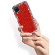 Obal na mobil pre Samsung Galaxy A12 / M12 / A12 2021, Glittery, červené