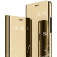 Obal na mobil pre Samsung Galaxy A32 5G, Clear View, zlaté