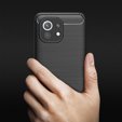 Obal na mobil pre Xiaomi Mi 11, Carbon, čierne