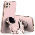 Obal na mobil pre Xiaomi Mi 11 Lite / Mi 11 Lite 5G / 11 Lite 5G NE, Astronaut, ružové rose gold