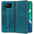 Obal na mobil pre Xiaomi Poco X3 NFC / Poco X3 PRO, Wallet Litchi Leather, zelený