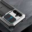 Obrnené puzdro pre Samsung Galaxy S24, R-JUST, strieborné