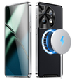 Ochranné puzdro na fotoaparát pre OnePlus 12 5G, CamShield MagSafe, priehľadný / strieborný