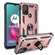 Pancierované obal na mobil pre Motorola Moto G10/G30, Nox Case Ring, ružové rose gold