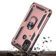 Pancierované obal na mobil pre Motorola Moto G10/G30, Nox Case Ring, ružové rose gold