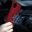 Pancierované obal na mobil pre Samsung Galaxy A51, Nox Case Ring, červené