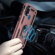 Pancierované obal na mobil pre Samsung Galaxy M21, Nox Case Ring, ružové rose gold