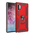 Pancierované obal na mobil pre Samsung Galaxy Note 10+ Plus, Nox Case Ring, červené