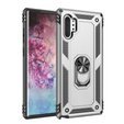 Pancierované obal na mobil pre Samsung Galaxy Note 10+ Plus, Nox Case Ring, strieborné