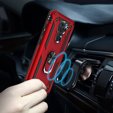 Pancierované obal na mobil pre Xiaomi Redmi Note 9, Nox Case Ring, červené