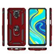 Pancierované obal na mobil pre Xiaomi Redmi Note 9S / 9 Pro, Nox Case Ring, červené