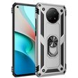 Pancierované obal na mobil pre Xiaomi Redmi Note 9T 5G, Nox Case Ring, strieborné