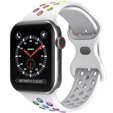 Pasek Hollow do Apple Watch 1/2/3/4/5/6/7/8/SE/ULTRA 42/44/45/49MM, Biały/Wielokolorowy