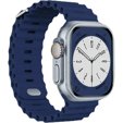 Pasek Silikonowy Ocean do Apple Watch 1/2/3/4/5/6/7/8/SE/ULTRA 42/44/45/49MM, Czarny