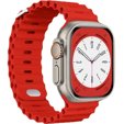 Pasek Silikonowy Ocean do Apple Watch 1/2/3/4/5/6/7/8/SE/ULTRA 42/44/45/49MM, Czarny