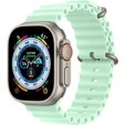 Pasek Silikonowy Ocean do Apple Watch 1/2/3/4/5/6/7/8/SE/ULTRA 42/44/45/49mm, Turkusowy