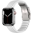 Pasek Silikonowy do Apple Watch 1/2/3/4/5/6/7/8/SE/ULTRA 42/44/45/49mm, Biały