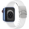 Pasek Silikonowy do Apple Watch 1/2/3/4/5/6/7/8/SE/ULTRA 42/44/45/49mm, Biały