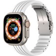 Pasek Silikonowy do Apple Watch 1/2/3/4/5/6/7/8/SE/ULTRA 42/44/45/49mm, Biały